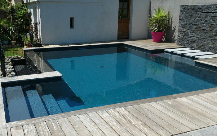 béton piscine