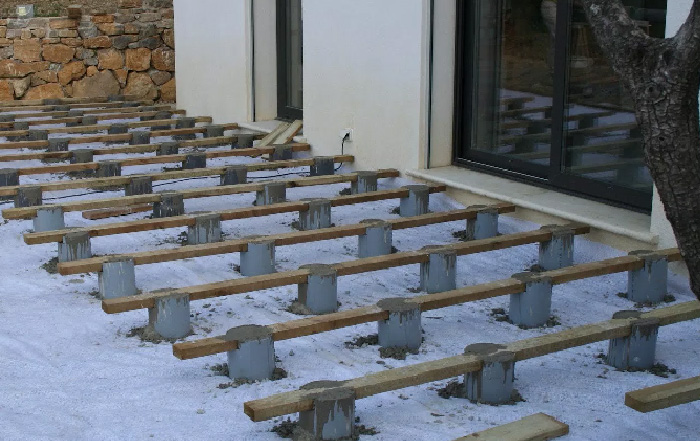 terrasse sur plots